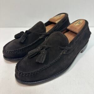 NWOT Rancourt & Co. x Polo Ralph Lauren Brown Suede Tassel Loafer Maine USA 8.5